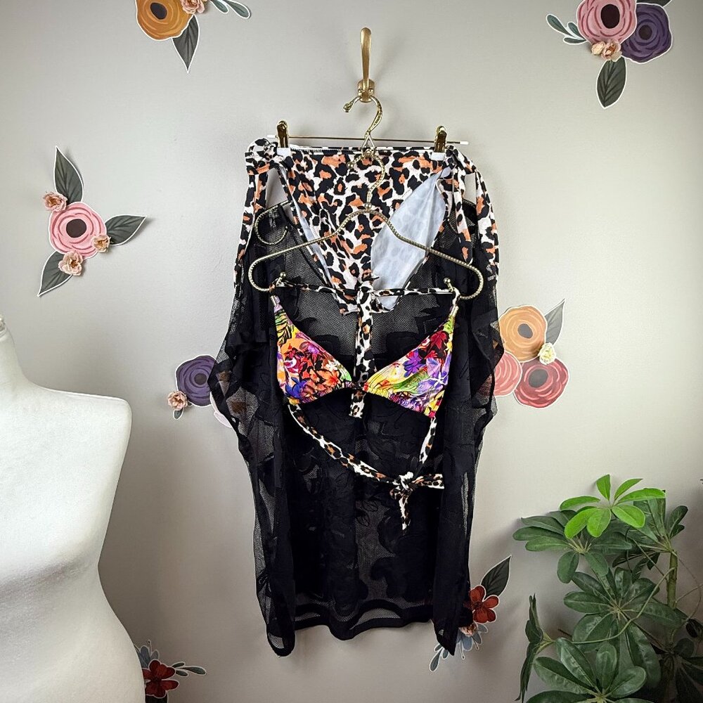 Bikini & Cover-Up Set (3 total pieces) - Size - XL